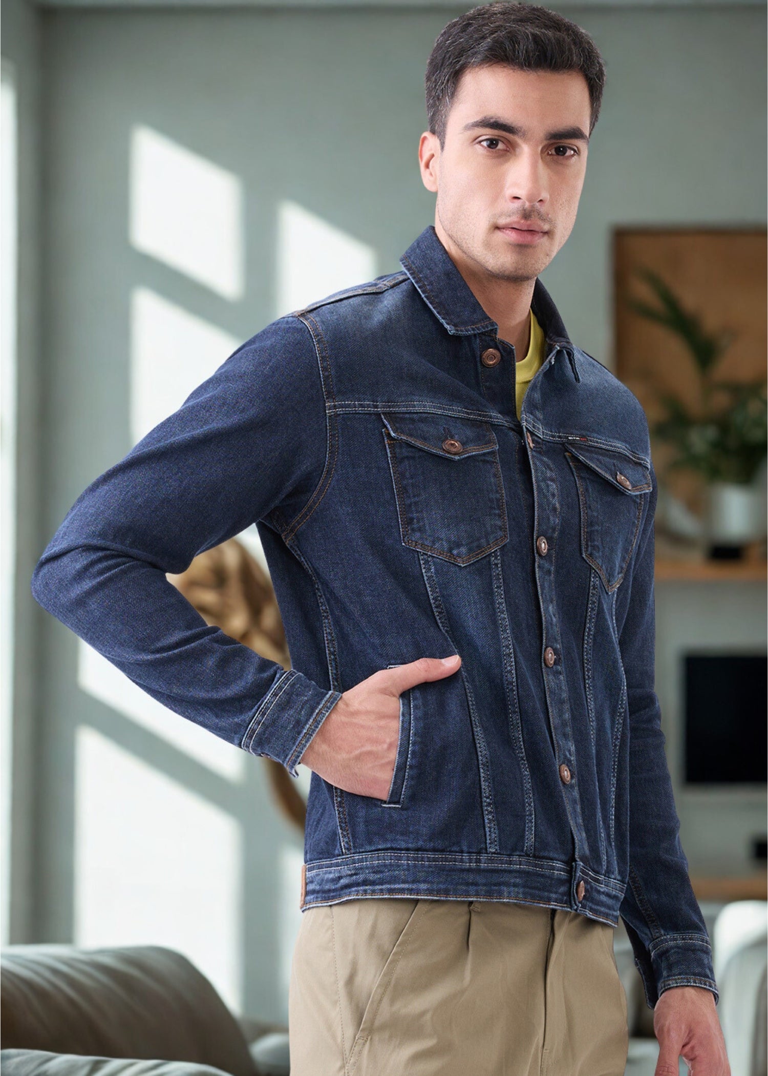 Delia Denim Utility Jacket: Blue