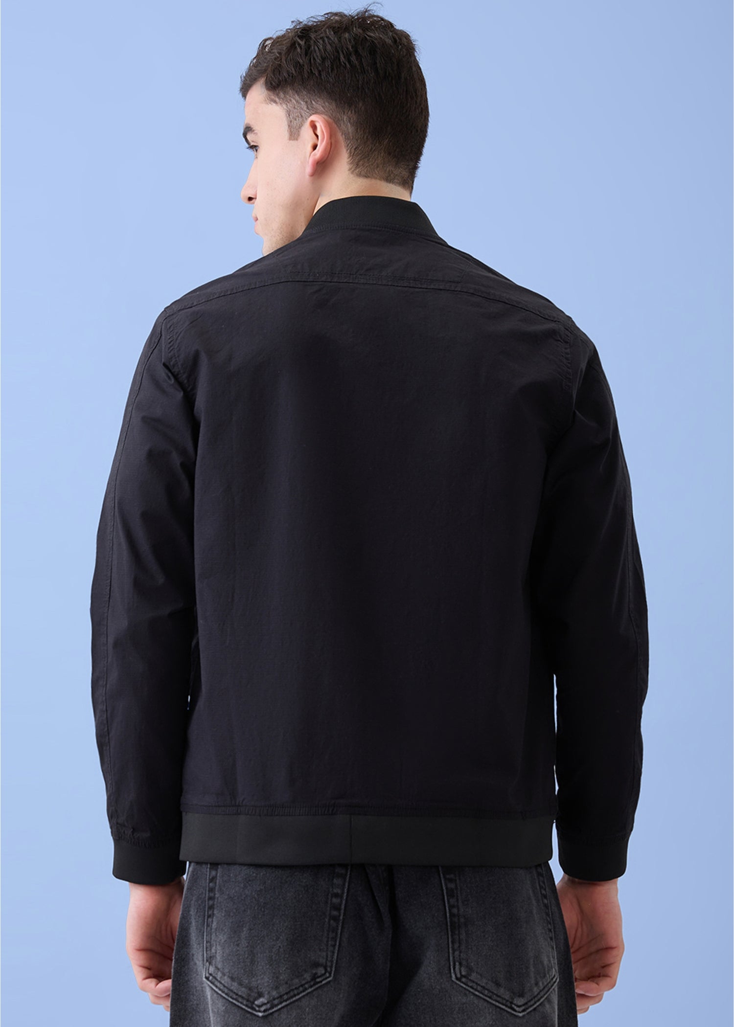 Worm Zipper Jacket: Black