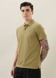 Cherry Half Sleeve T-shirt: Khaki