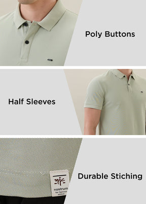Cherry Half Sleeve Polo T-Shirt | Smart Casual Style