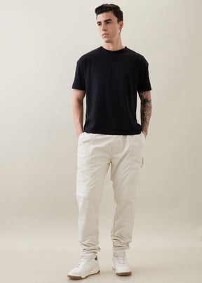 Karmic Relaxed Fit Cargo: Off White