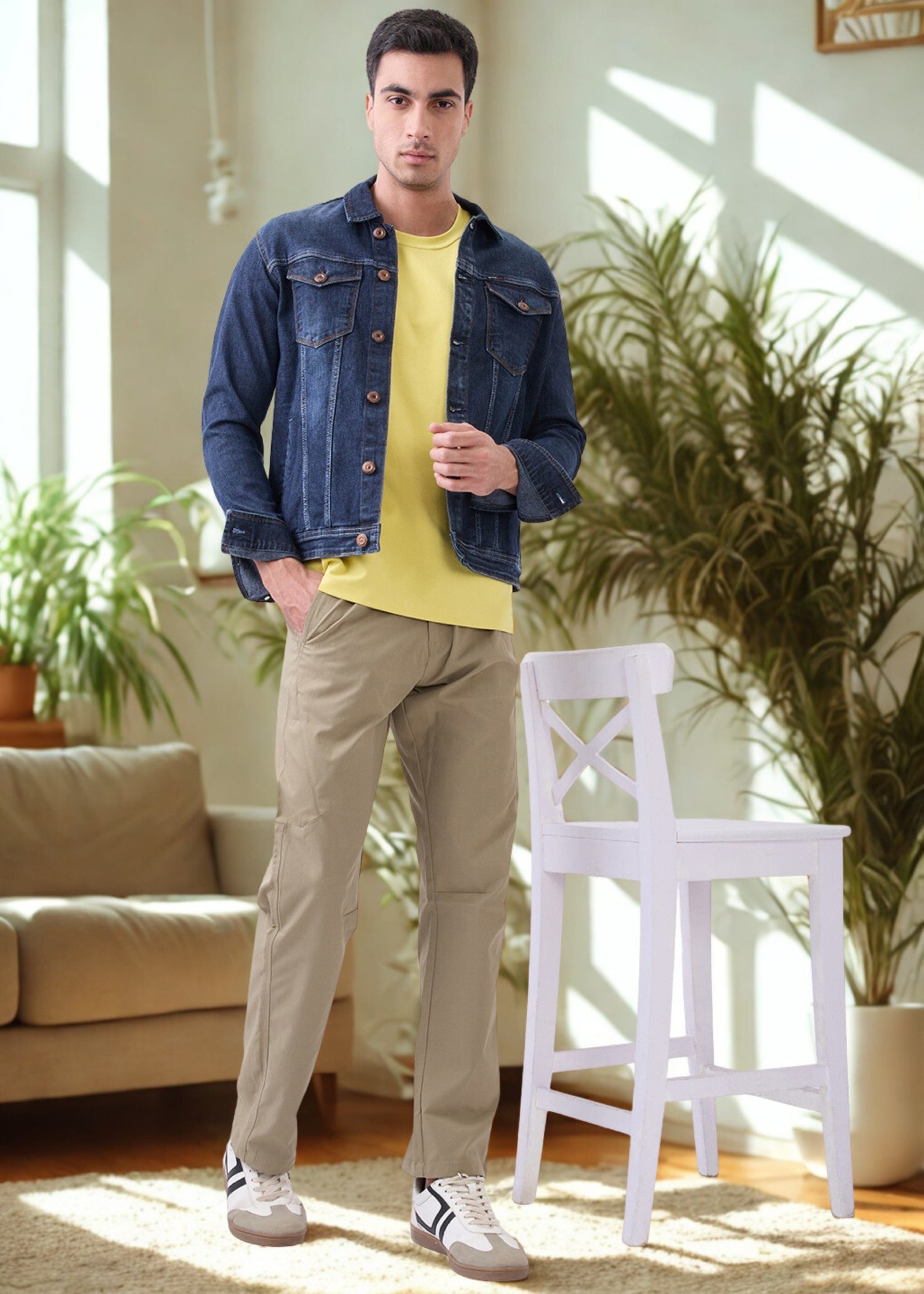 Delia Denim Utility Jacket: Blue