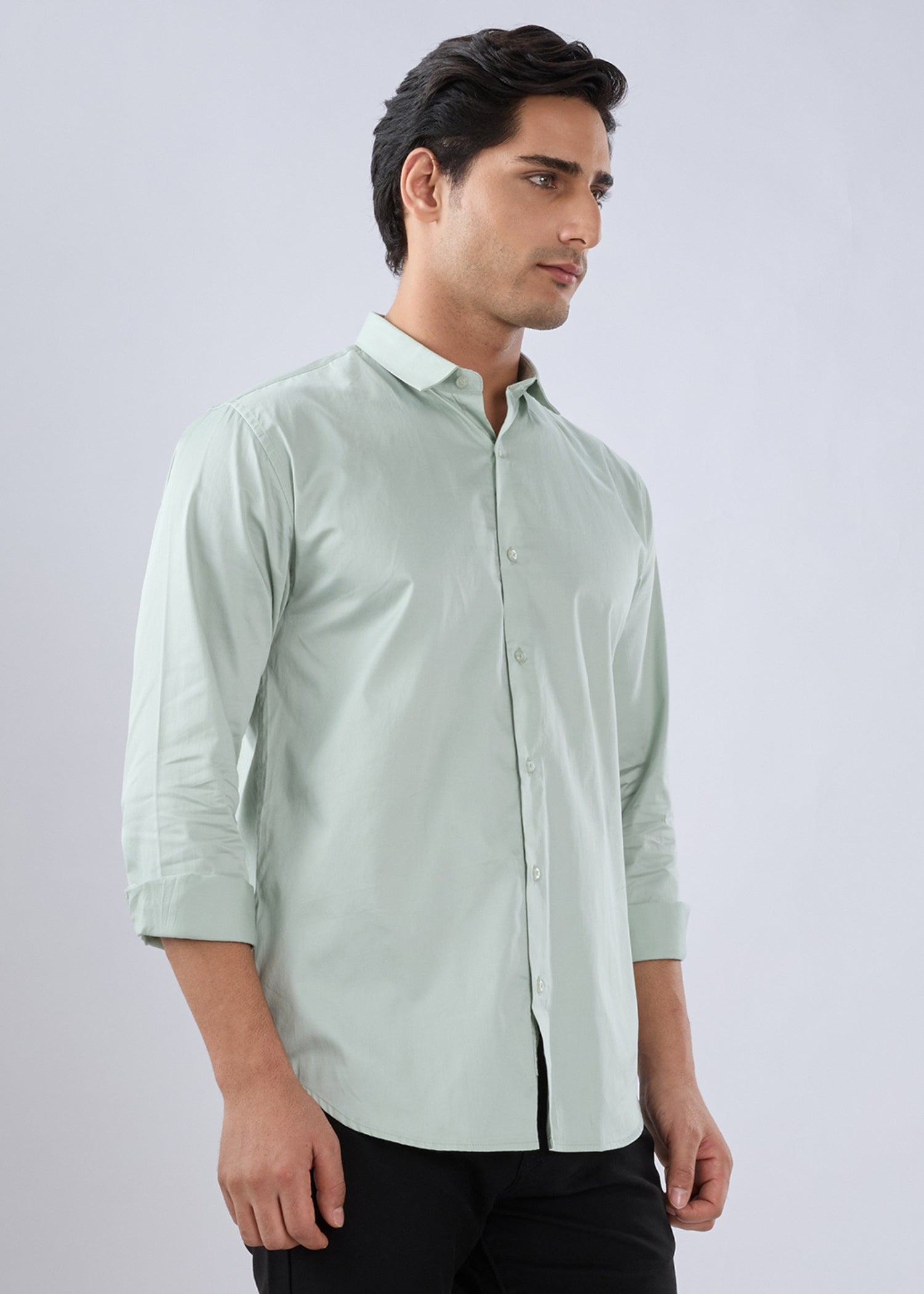 Carlson Solid Full Sleeve Shirt