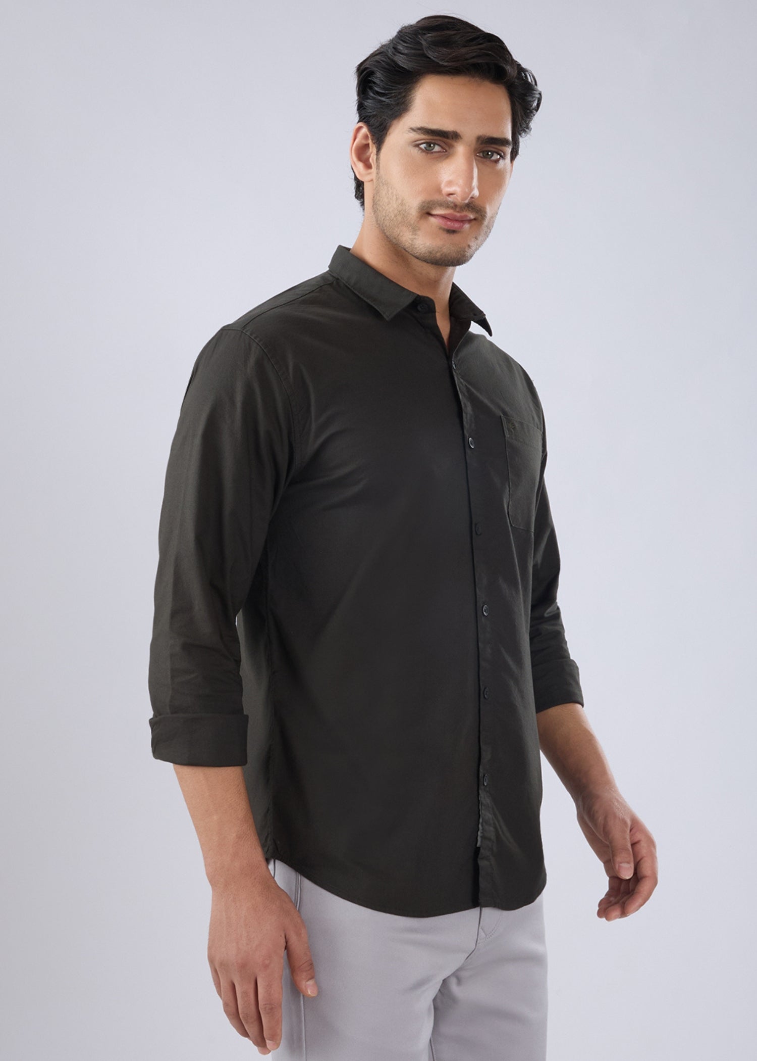 Munch Solid Full Sleeve Shirt