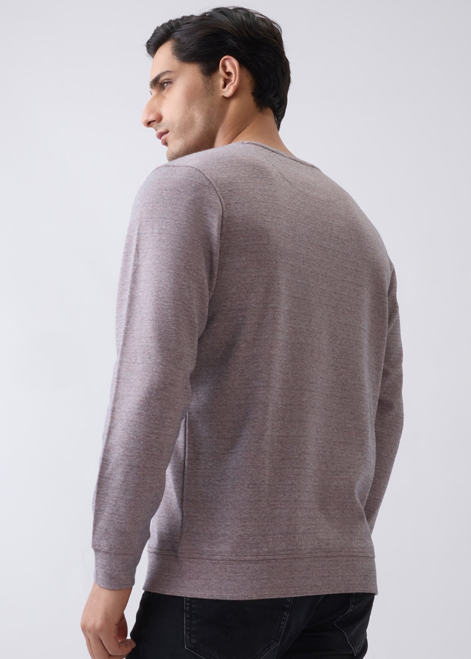 Version Henley Neck Full Sleeve T-Shirt: Onion
