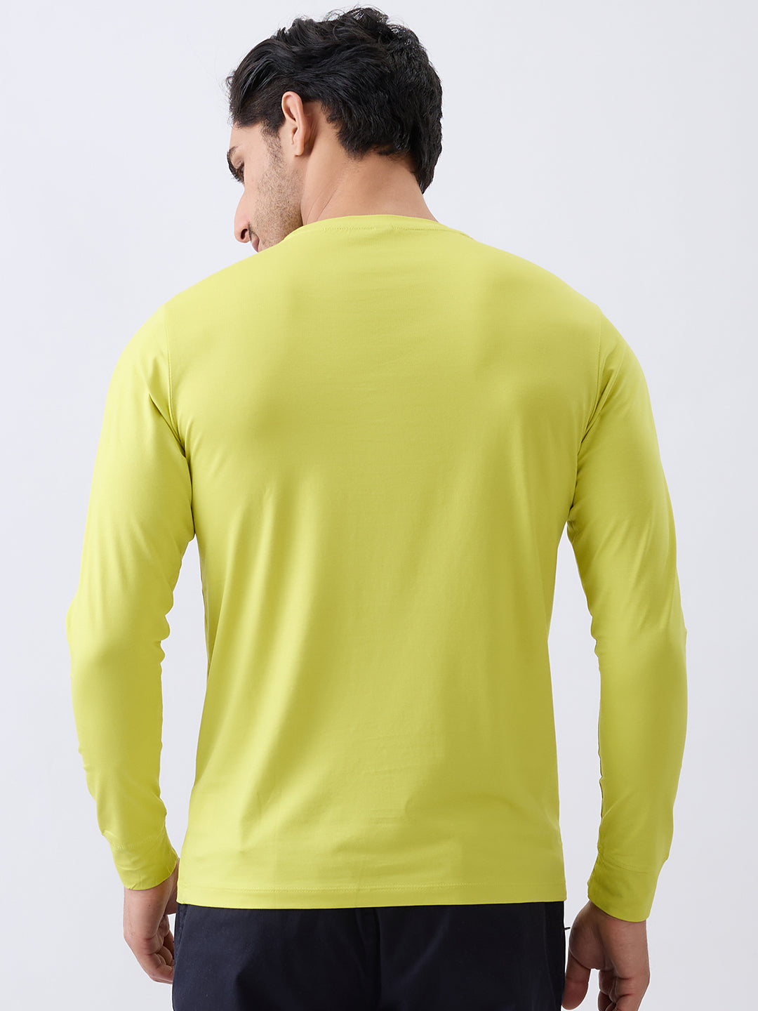 Star 1 Fitted Full Sleeve Pullover: F.Green