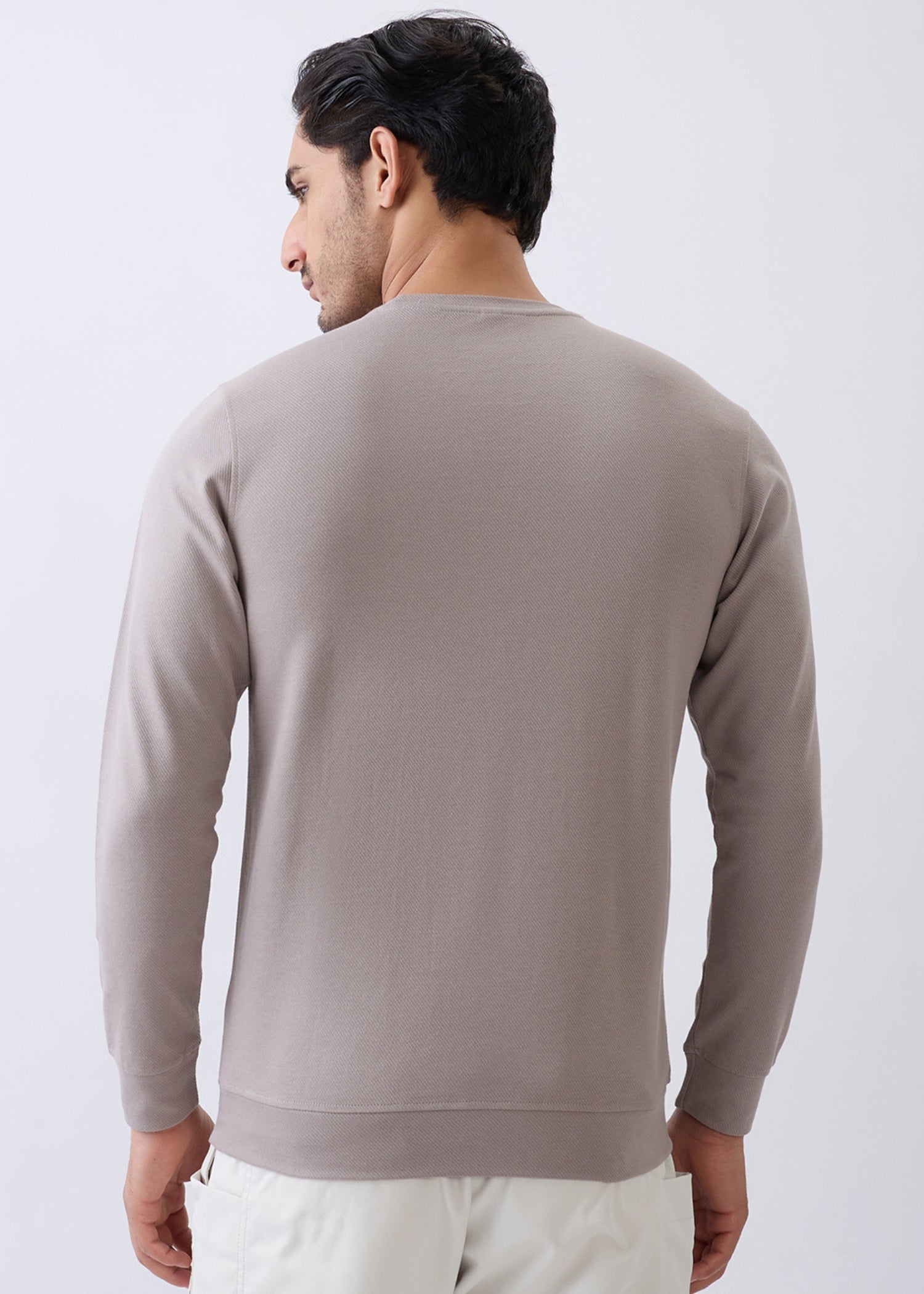 Midwest Graphic Full Sleeve Sweatshirt: Beige