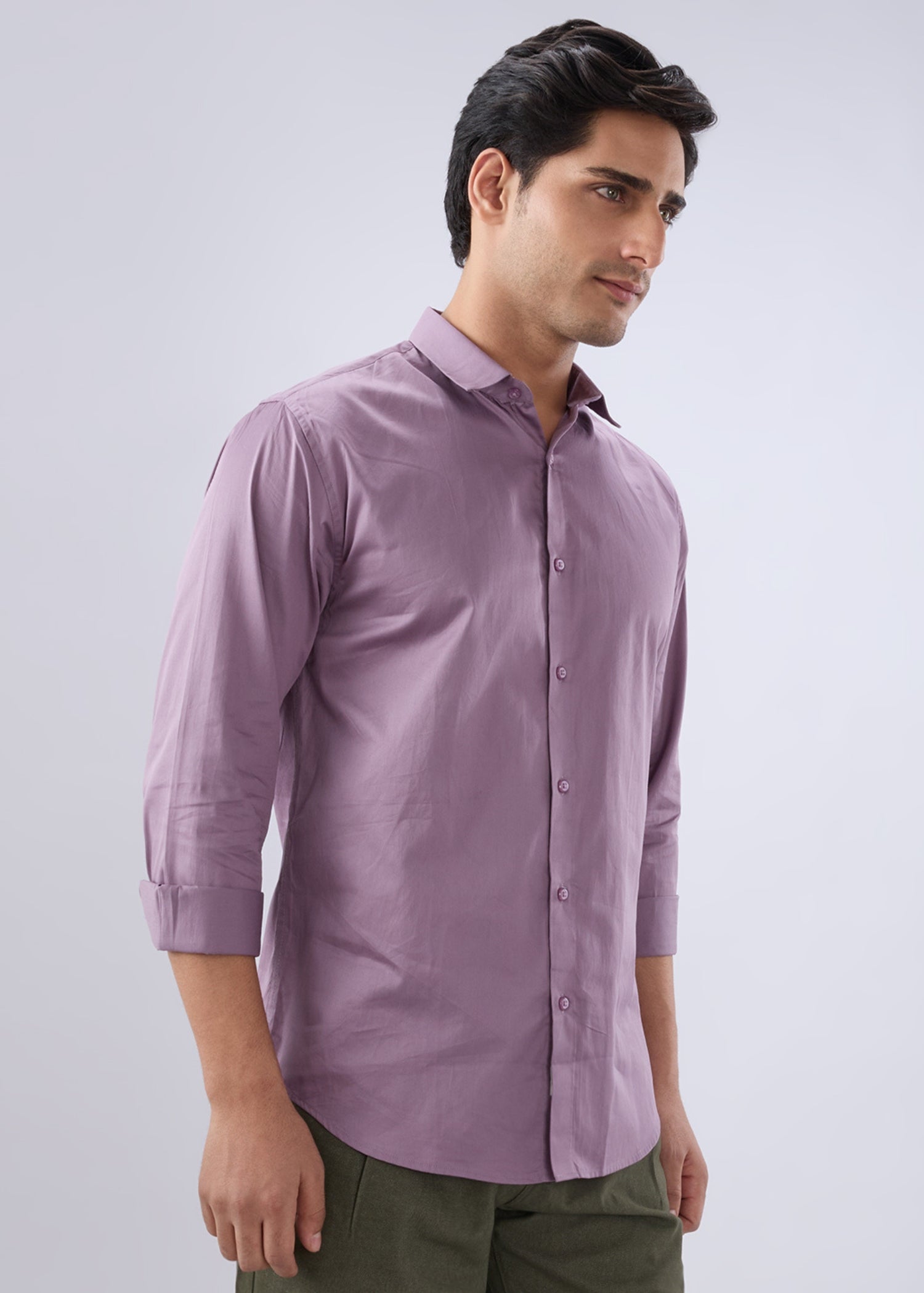 Carlson Solid Full Sleeve Shirt