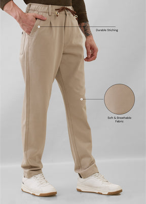 Draycott Relaxed Fit Trouser: Beige