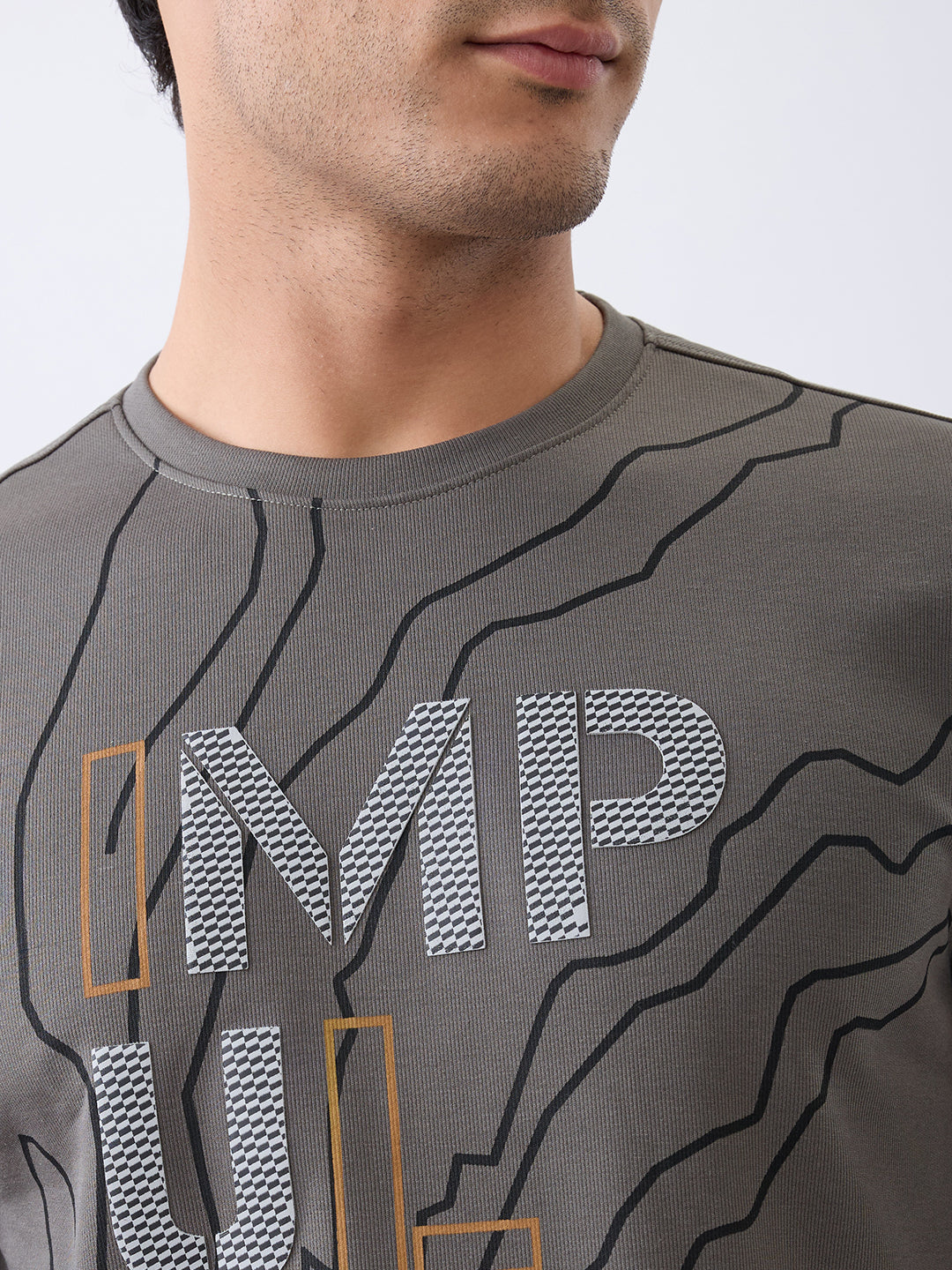 Impulses Fitted Sweatshirt: Olive