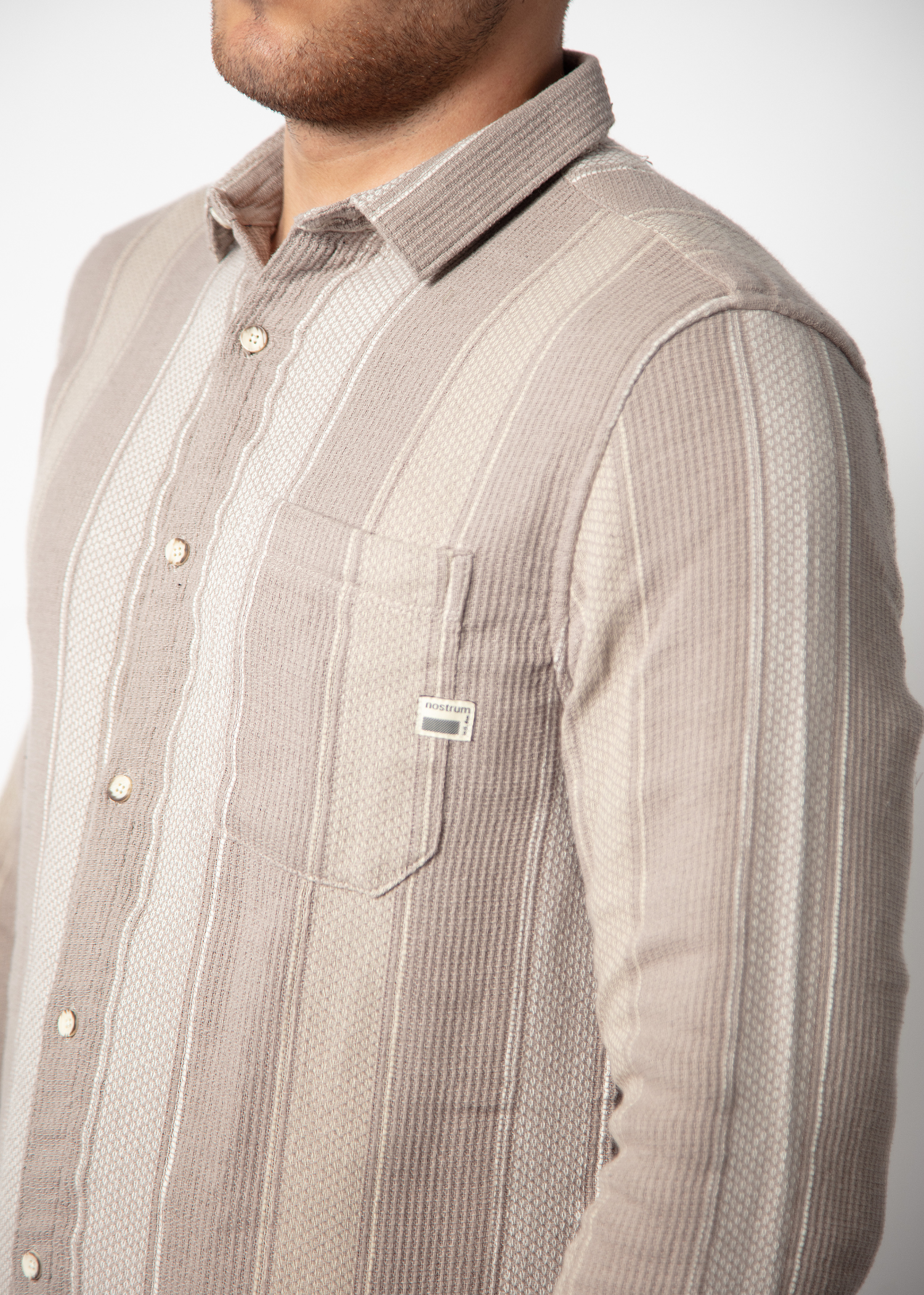 Scone Full Sleeve Striped Shirt For Men Nostrum