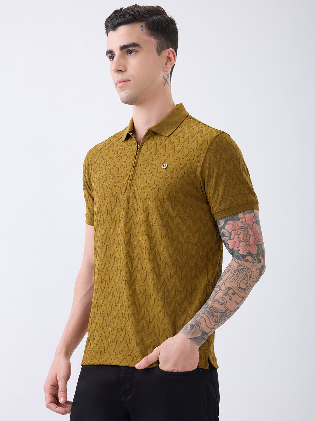 Sibiline Textured Polo T-Shirt