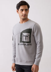 Formulate Utility Full Sleeve T-Shirt: Grey