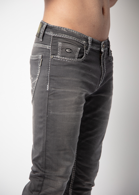 Sylas Henlee Fit With SDL Stitch Denim Jeans For Men Nostrum