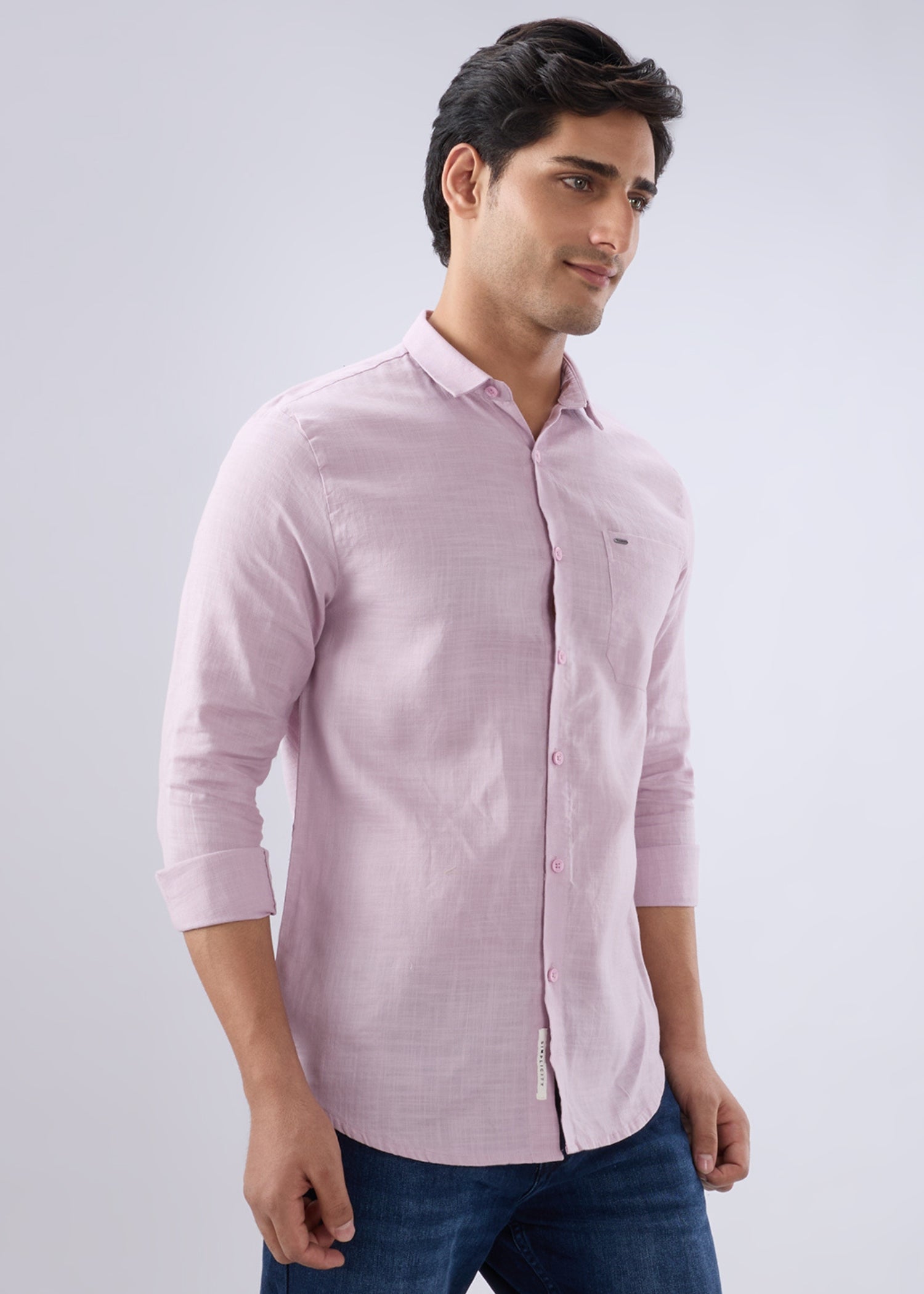 Keen Solid Full Sleeve Shirt: Lavender