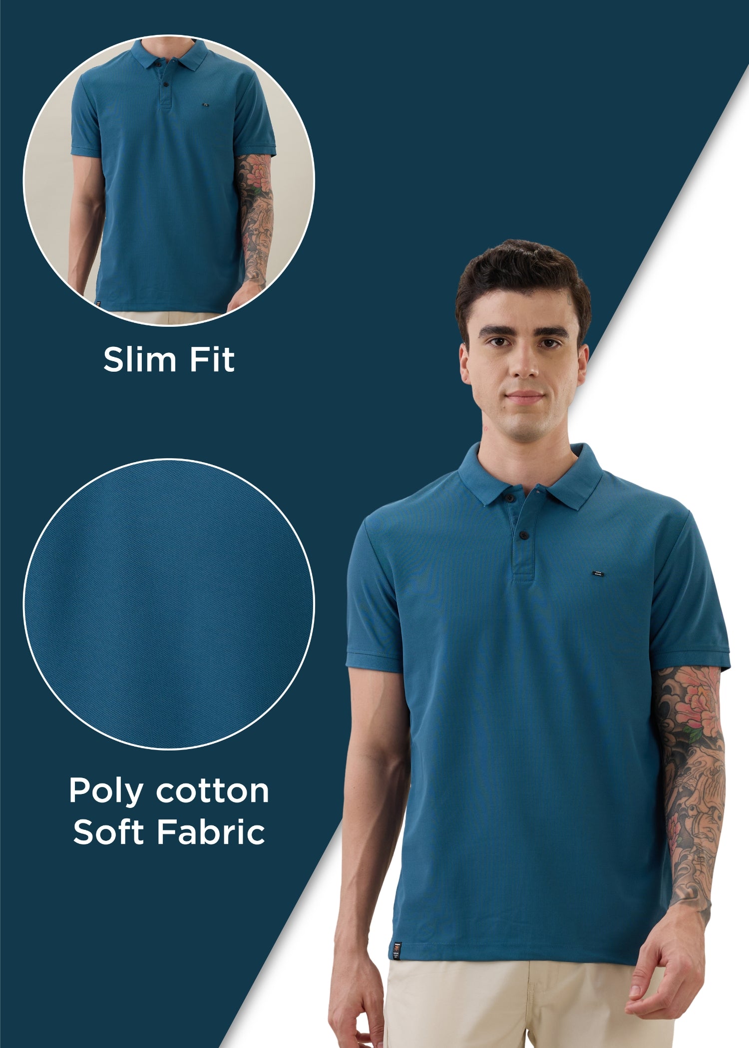 Cherry Half Sleeve Polo T-Shirt | Smart Casual Style