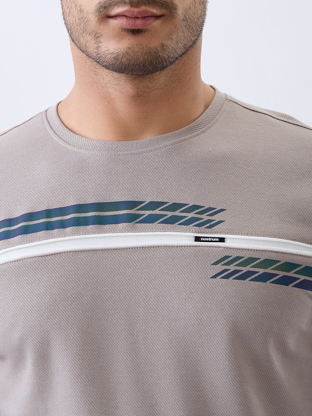 Borrow Full Sleeve T- Shirt: Beige