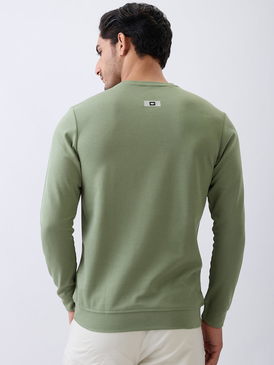 Borrow Full Sleeve T- Shirt: Green