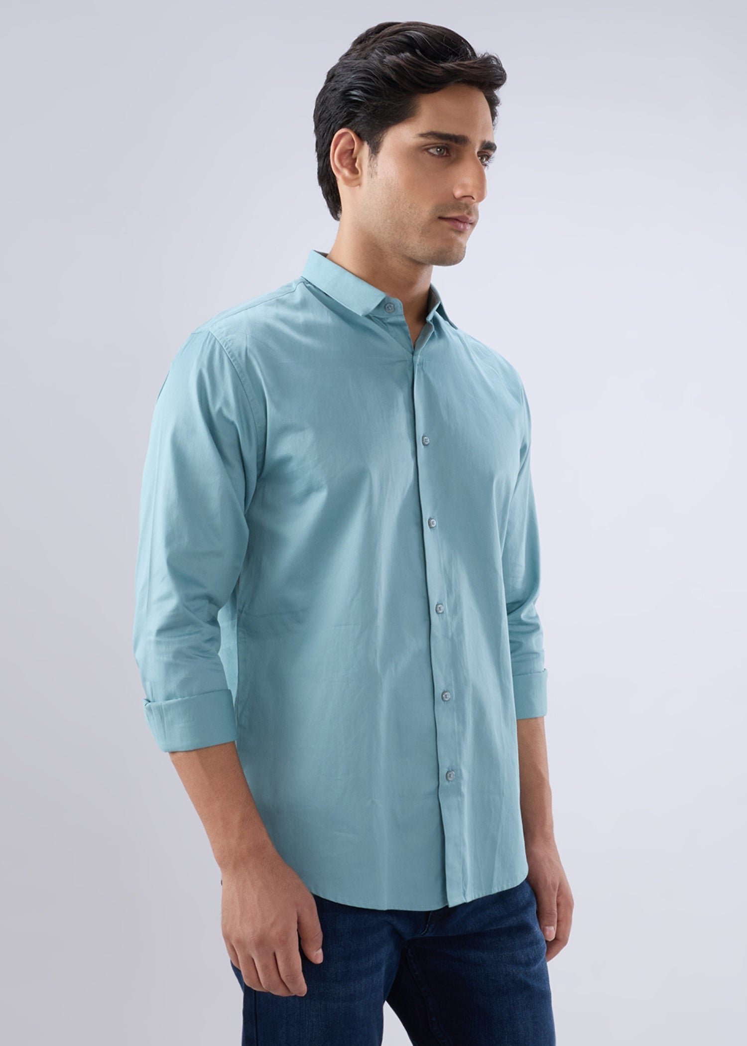 Carlson Solid Full Sleeve Shirt