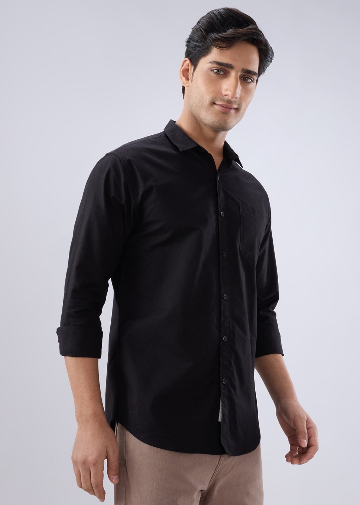 Munch Solid Full Sleeve Shirt