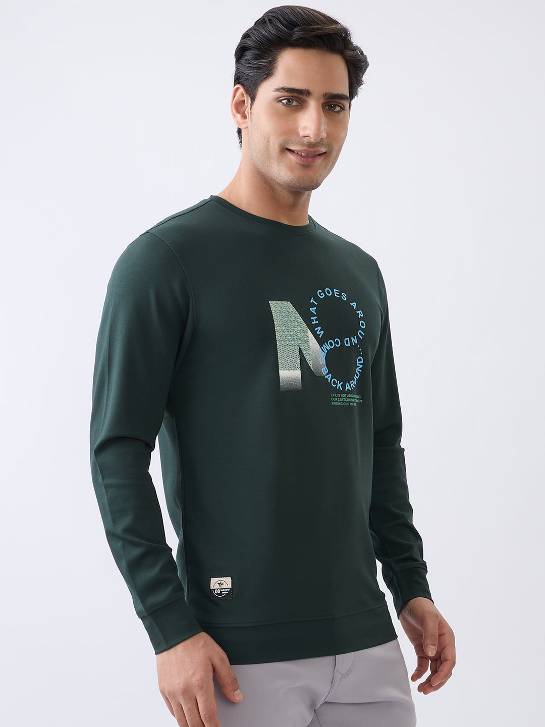 Around Graphic printed T-Shirt : B.Green