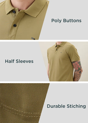 Cherry Half Sleeve Polo T-Shirt | Smart Casual Style