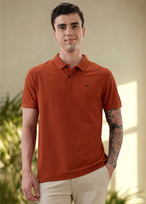 Cherry Half Sleeve Polo T-Shirt | Smart Casual Style