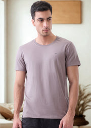 Arch Solid Half Sleeve T-Shirt: Grey