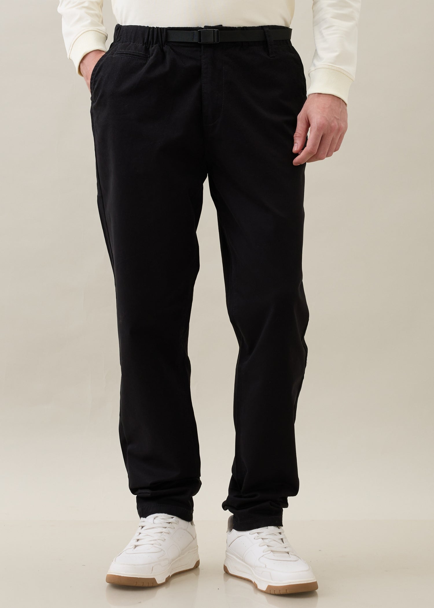 Waltrop Cotton Baggy Trouser: Black