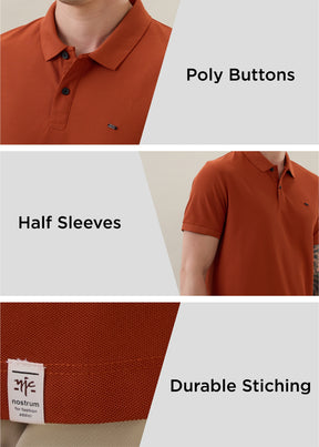 Cherry Half Sleeve Polo T-Shirt | Smart Casual Style