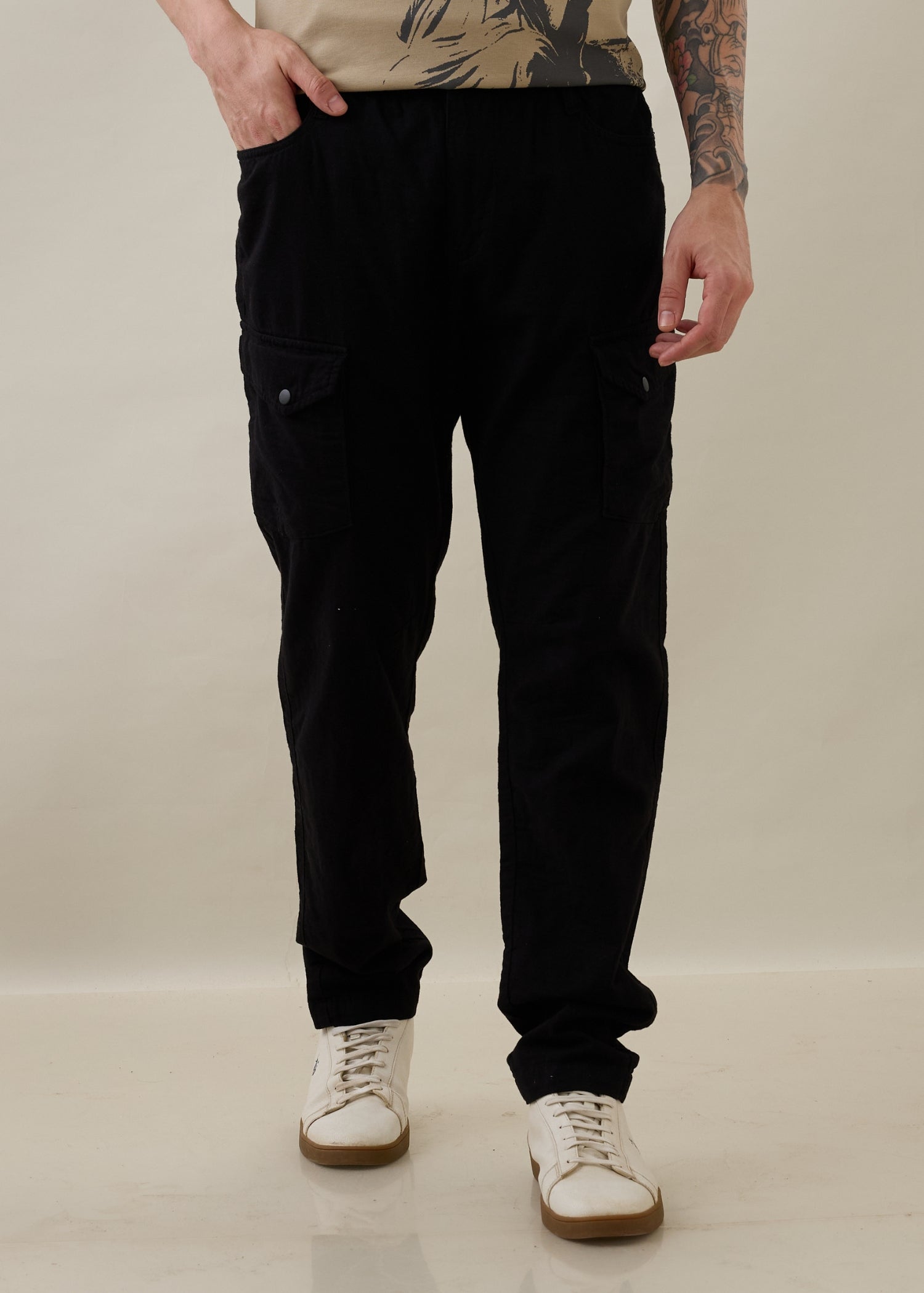 Canopy Cotton Relaxed Cargo: Beige