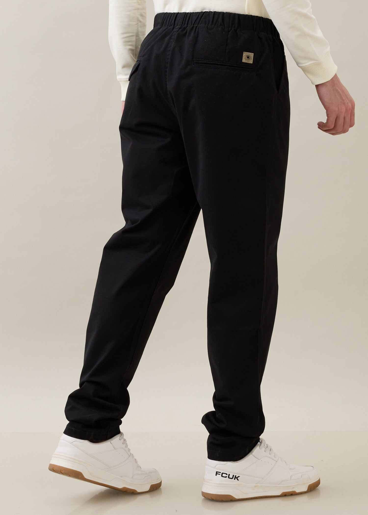 Waltrop Cotton Baggy Trouser: Black