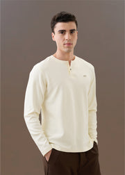 Makaya Knit Full Sleeve T-shirt: OffWhite