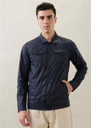 Teslin Utility Jacket: Navy
