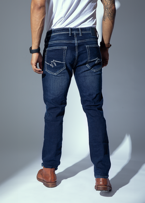 Ment Regular Fit SDL Stitches Denim Jeans For Men Nostrum Fashion