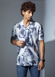 Phenix Half Sleeve Graphic Printed Shirt For Men Nostrum