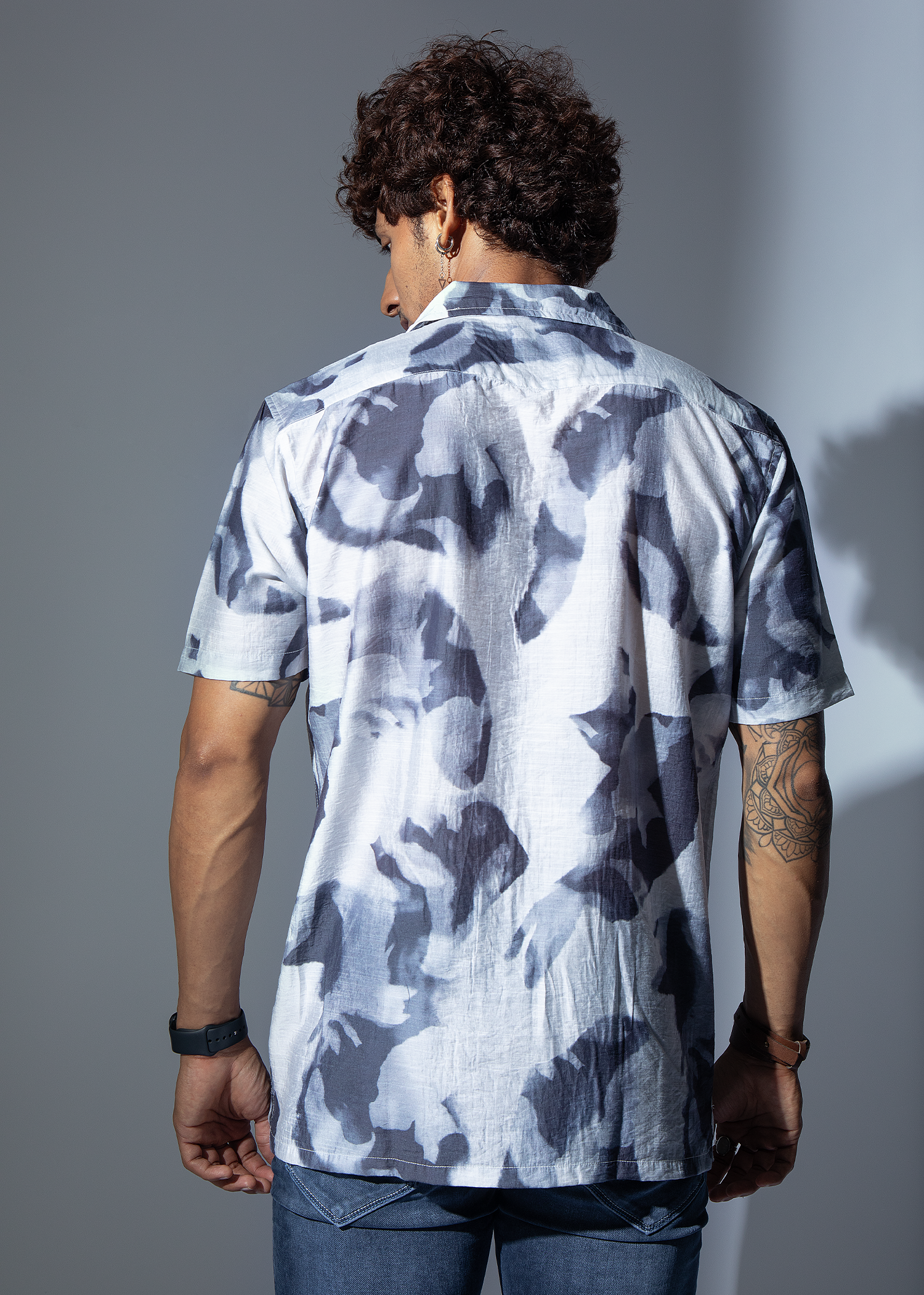 Phenix Half Sleeve Graphic Printed Shirt For Men Nostrum