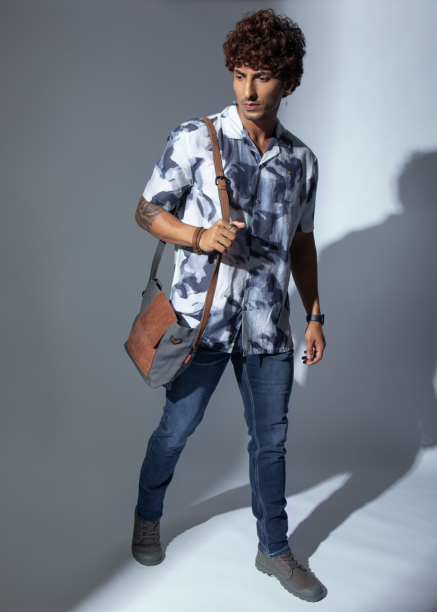 Phenix Half Sleeve Graphic Printed Shirt For Men Nostrum