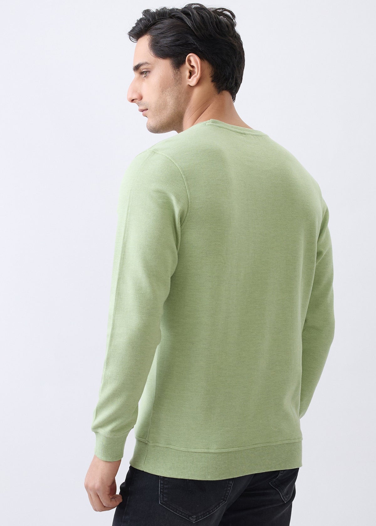 Divine Graphic Full Sleeve T-Shirt: Green