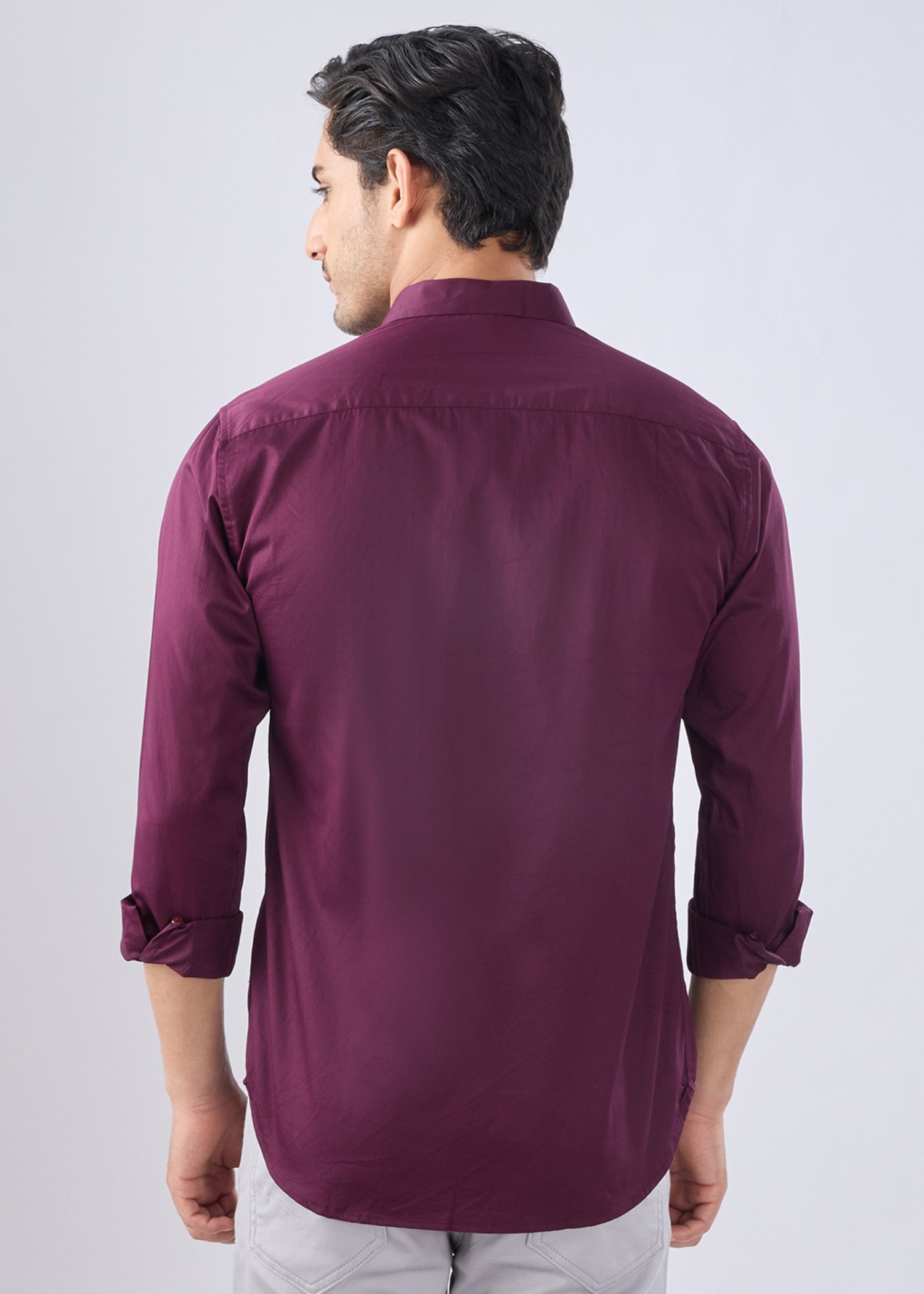 Carlson Solid Full Sleeve Shirt