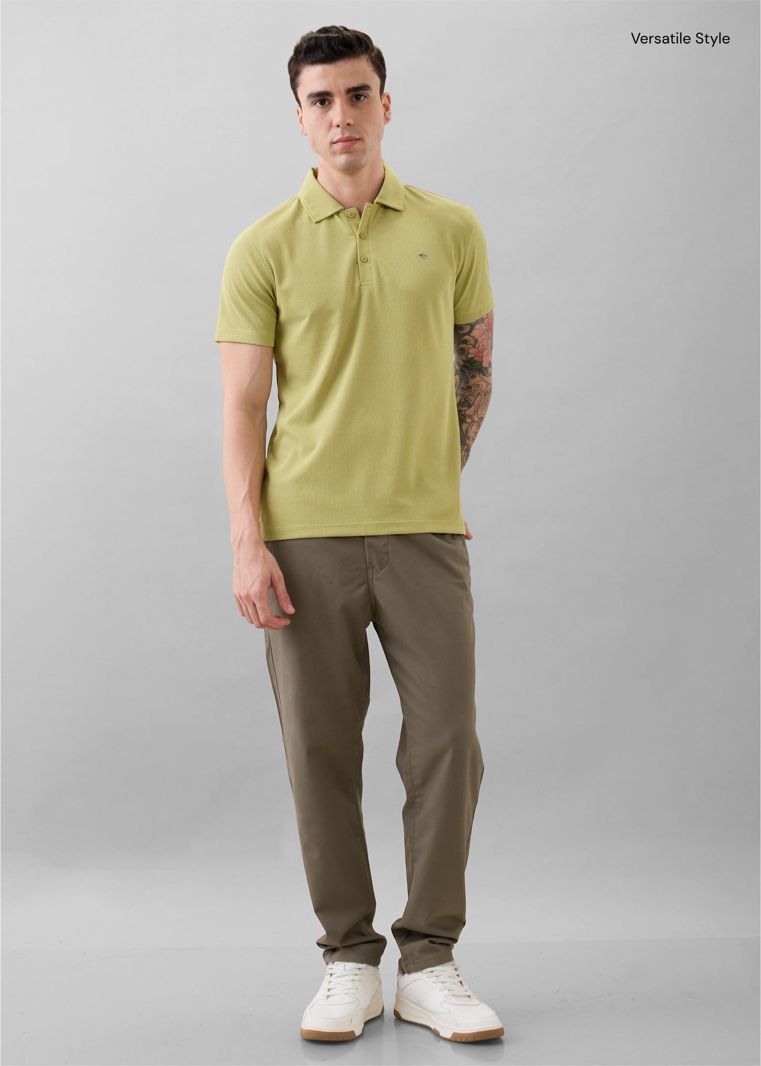 Abrus Cotton Drawstring Trouser: Dark Beige