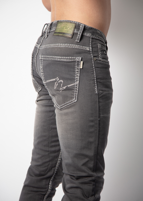Sylas Henlee Fit With SDL Stitch Denim Jeans For Men Nostrum