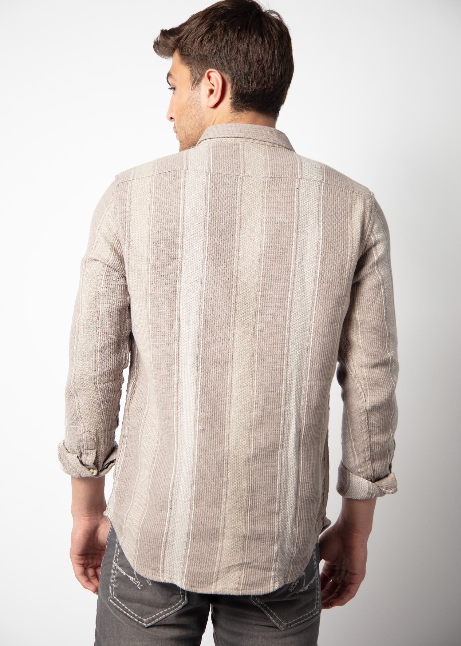 Scone Full Sleeve Striped Shirt For Men Nostrum