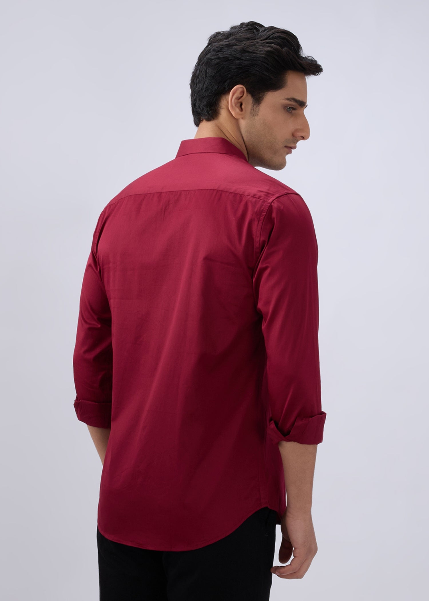 Carlson Solid Full Sleeve Shirt