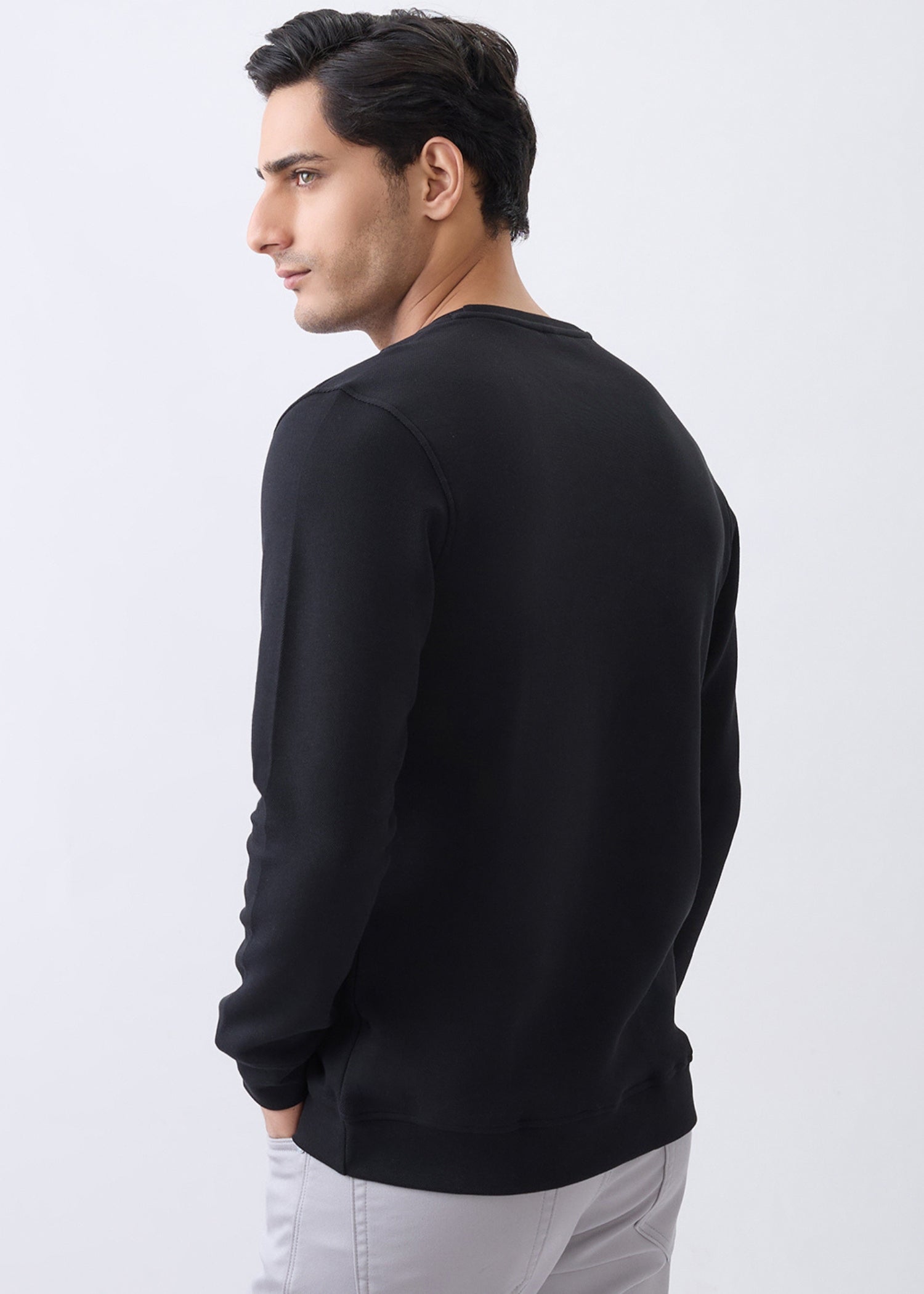 Formulate Utility Full Sleeve T-Shirt: Black