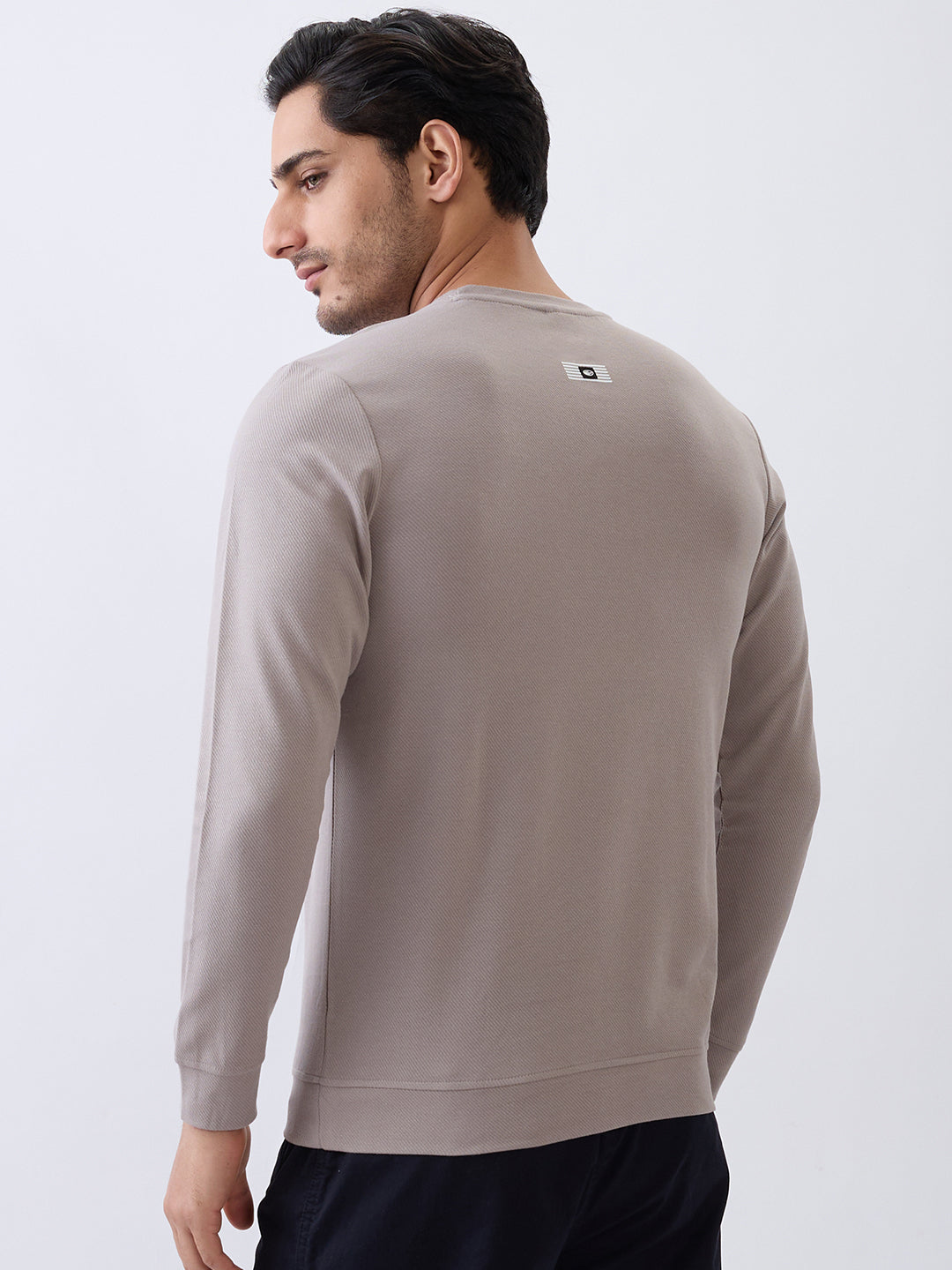 Borrow Full Sleeve T- Shirt: Beige