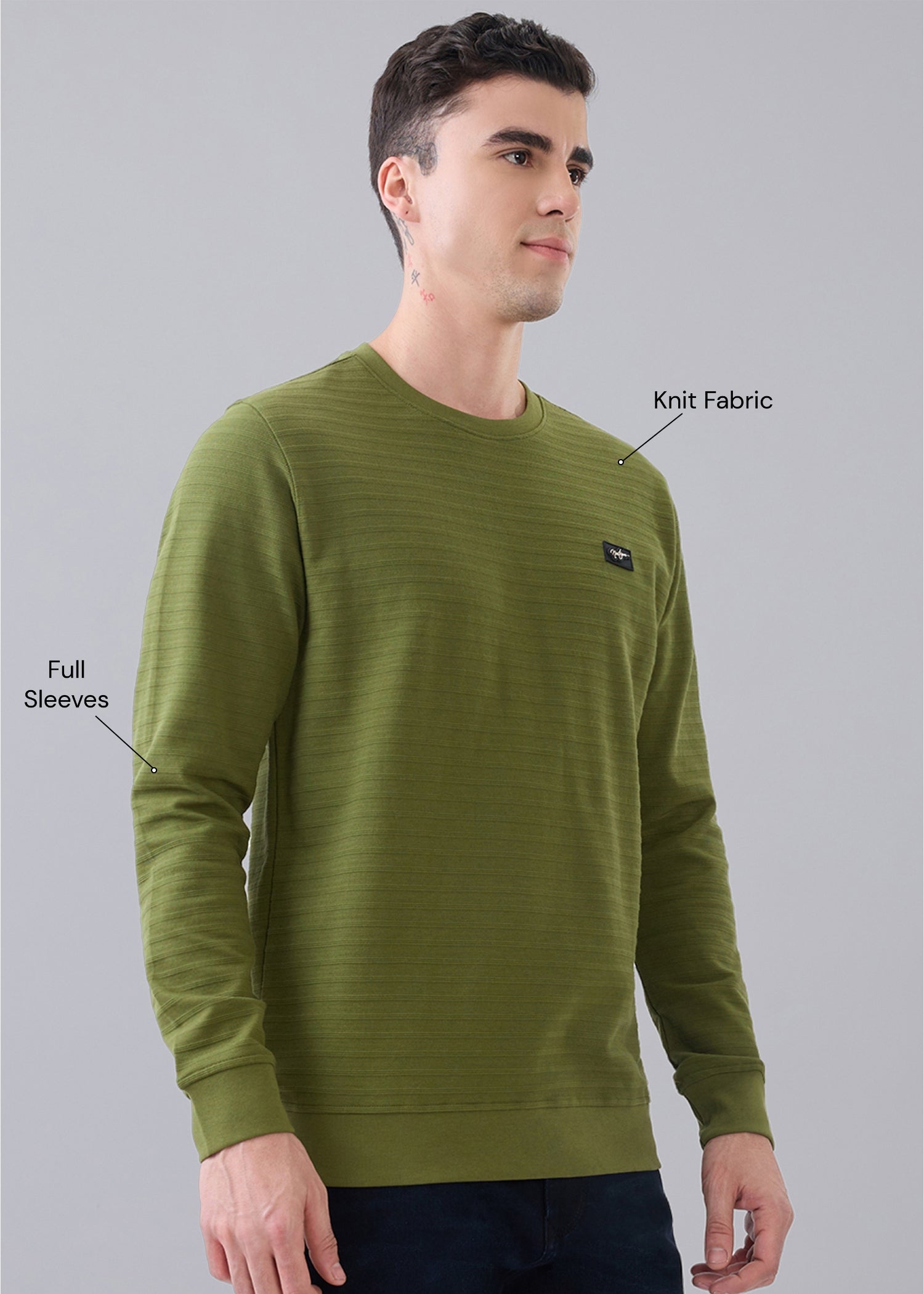 Daylight Textured T-Shirt: Green