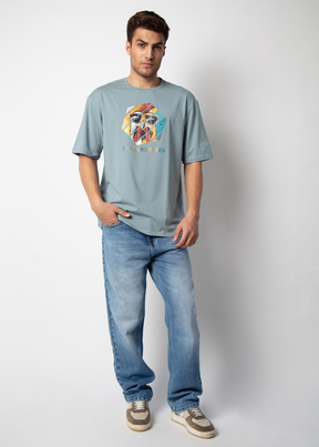 Twain Graphic Printed Oversized T-shirt For Men Nostrum