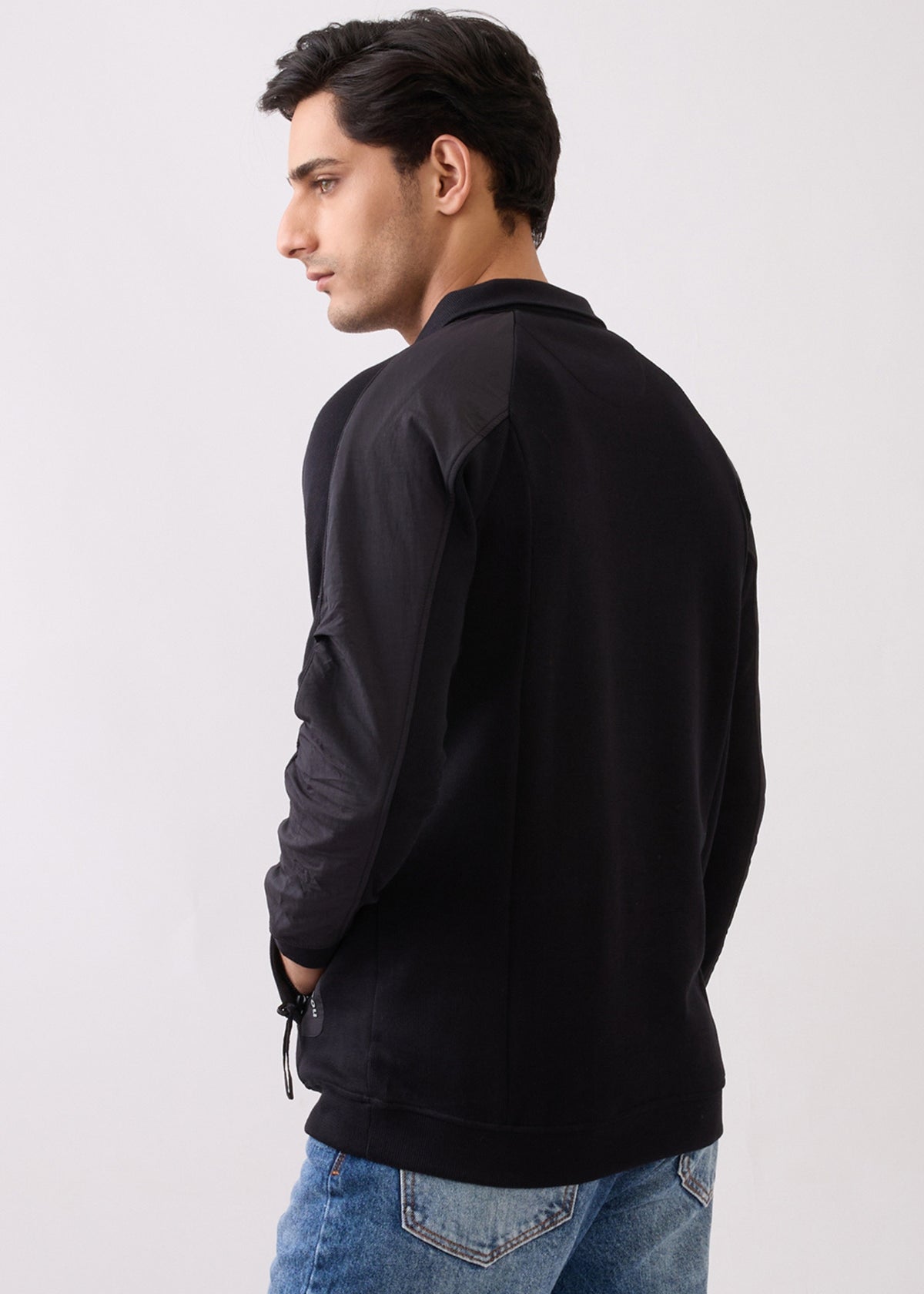 Grateful Zip-Neck Full Sleeve Sweatshirt