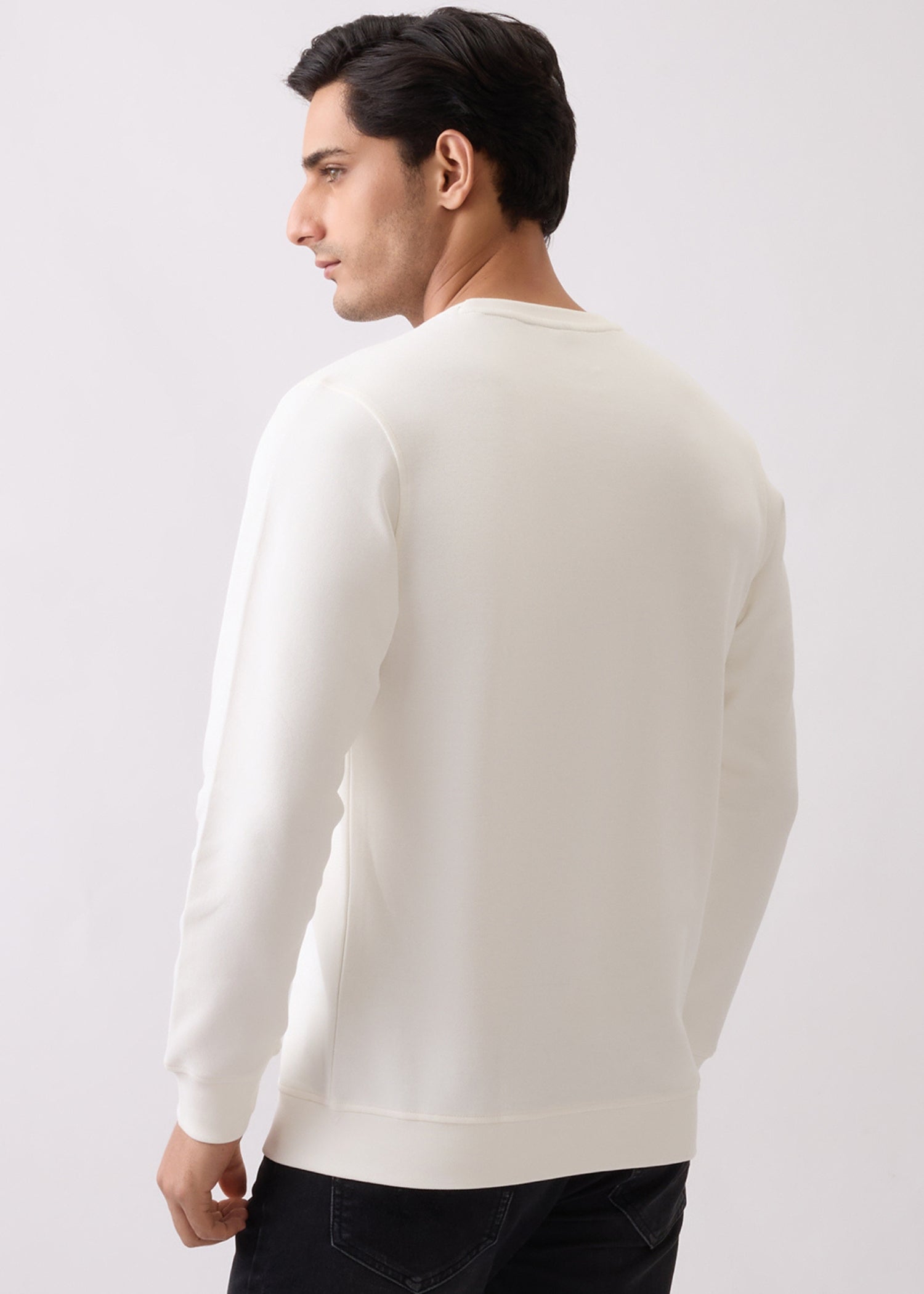 Instruments Graphic Full Sleeve Sweatshirt: White